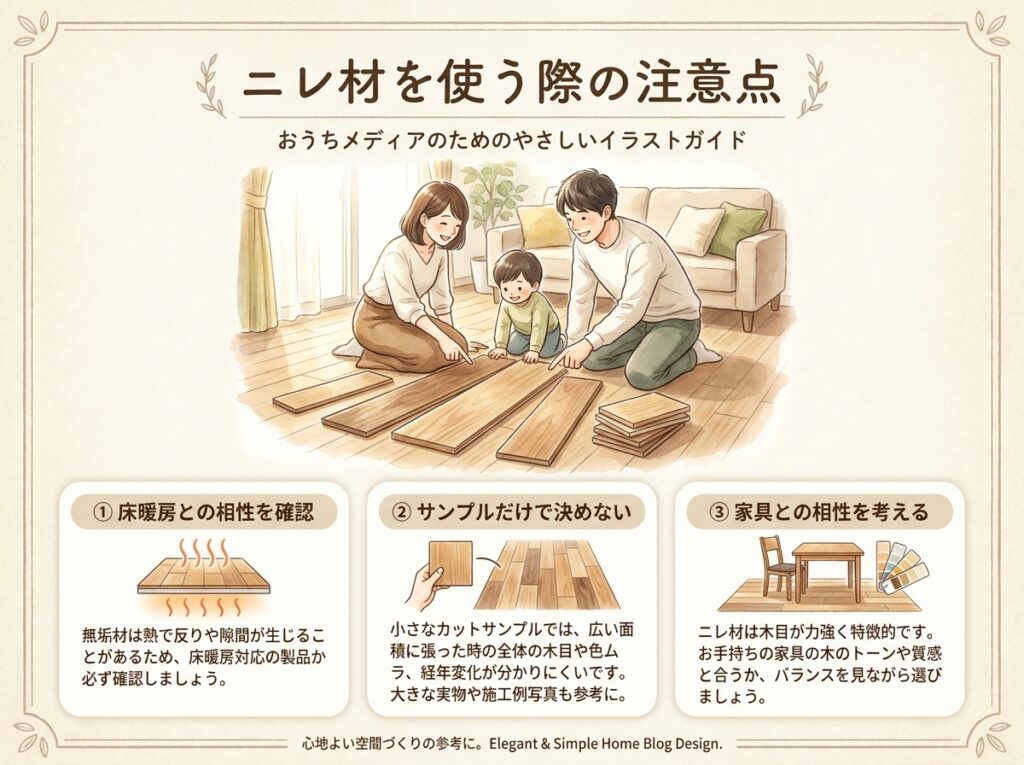 ニレを採用する時の注意点