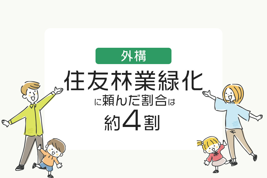住友林業緑化に頼んだ割合は約4割！外構を別業者に頼む際の注意点
