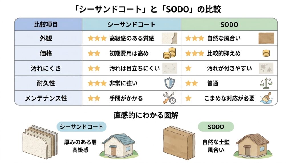 sodoとの比較/違い