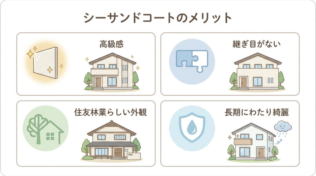 シーサンドコートの主なメリットは次の4つ